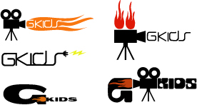 logo explorations for GKids children's film festival